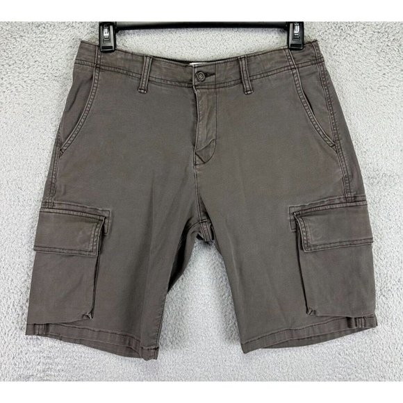 Lucky Brand Men's Cargo Shorts - Dark Gray - Picture 1 of 9